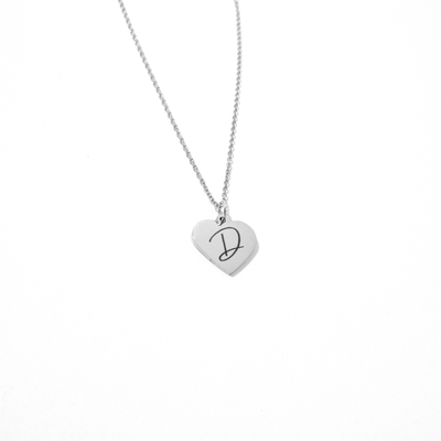 Ketting hart initiaal gepersonaliseerd