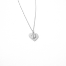 Personalized heart initial necklace