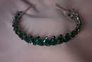 Green hair accessories diadem