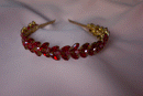 Red hair accessory diadem