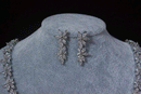 Silver bridal jewelry set