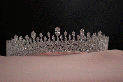 Bridget tiara bridal crown hair accessories