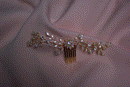 Daisy silver hair comb bridal accessories