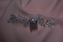 Daisy silver hair comb bridal accessories