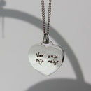 Personalized heart necklace