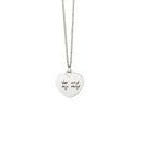 Personalized heart necklace