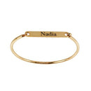 Personalized heart bracelet double layer
