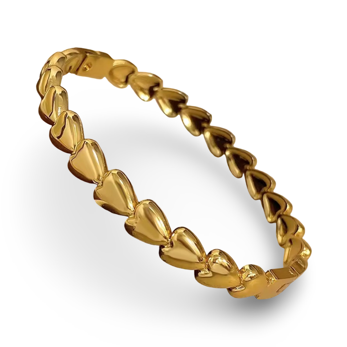 Gouden harten armband