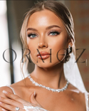 Silver bridal jewelry set