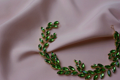 Imani Green long hair ornament