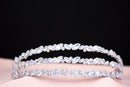 Three-layer silver hair ornament