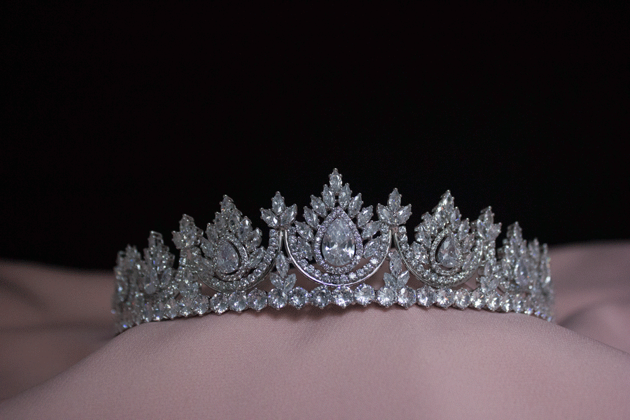 Mari tiara bridal crown hair accessories