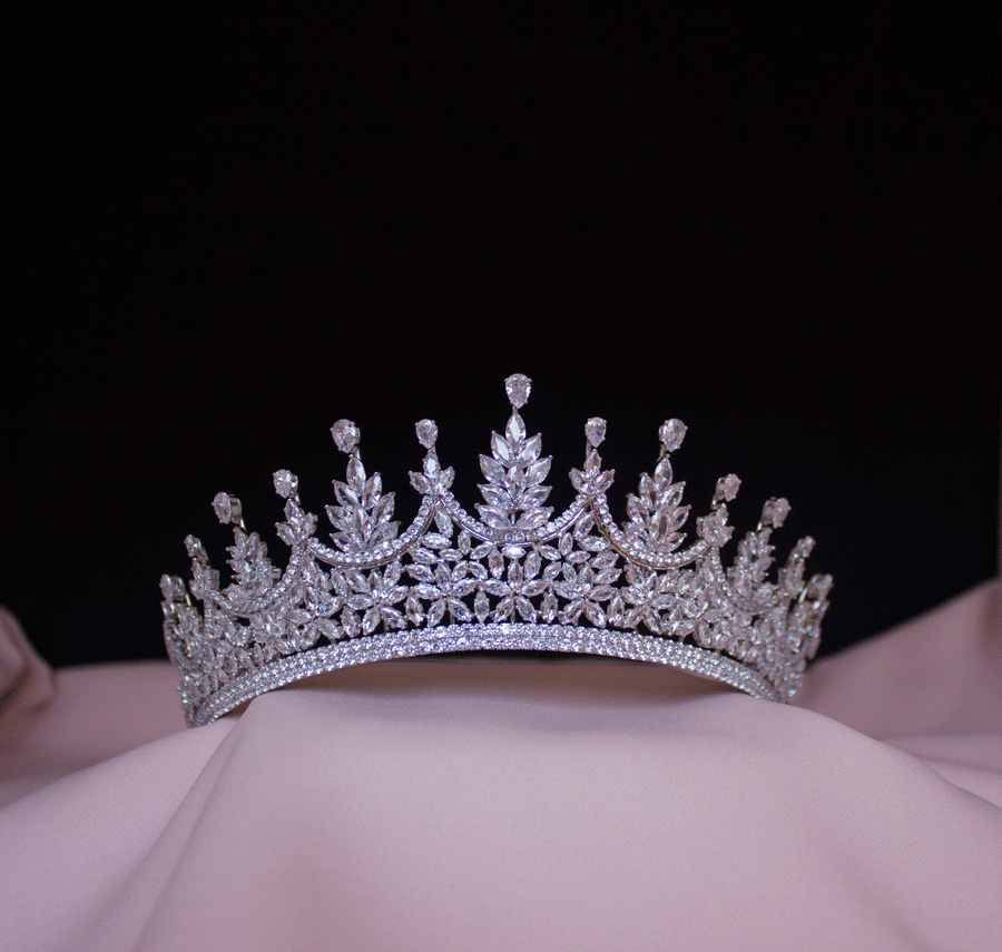 Silver bridal tiara royal