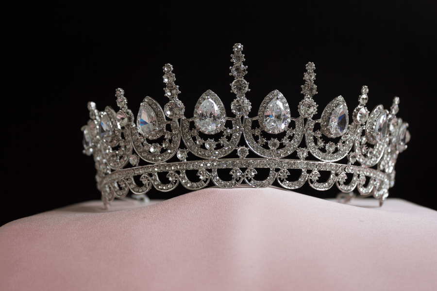 Meghan tiara bridal crown hair accessories