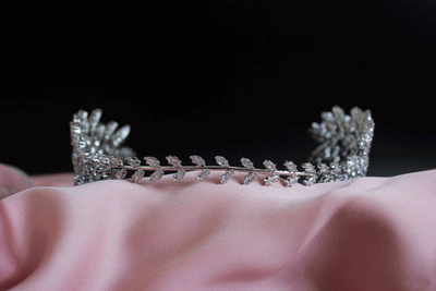 Giselle bruids haaraccessoires tiara