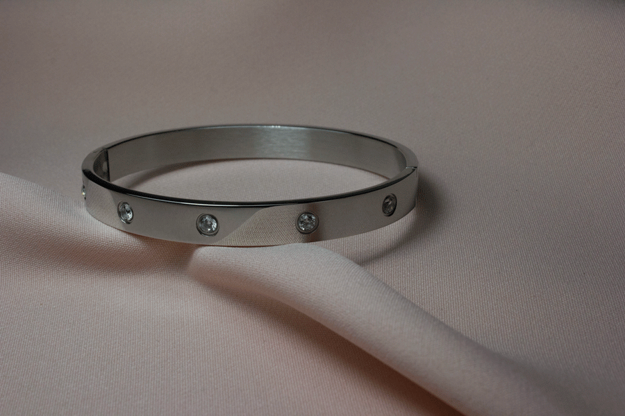 Bracelet silver diamond