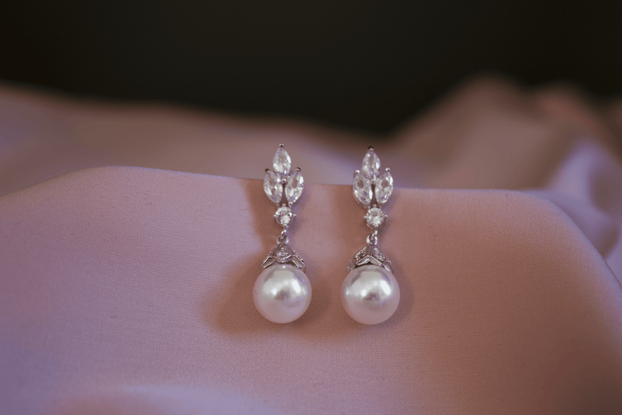 Aya bridal earrings