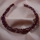 Bordeaux pearl headband