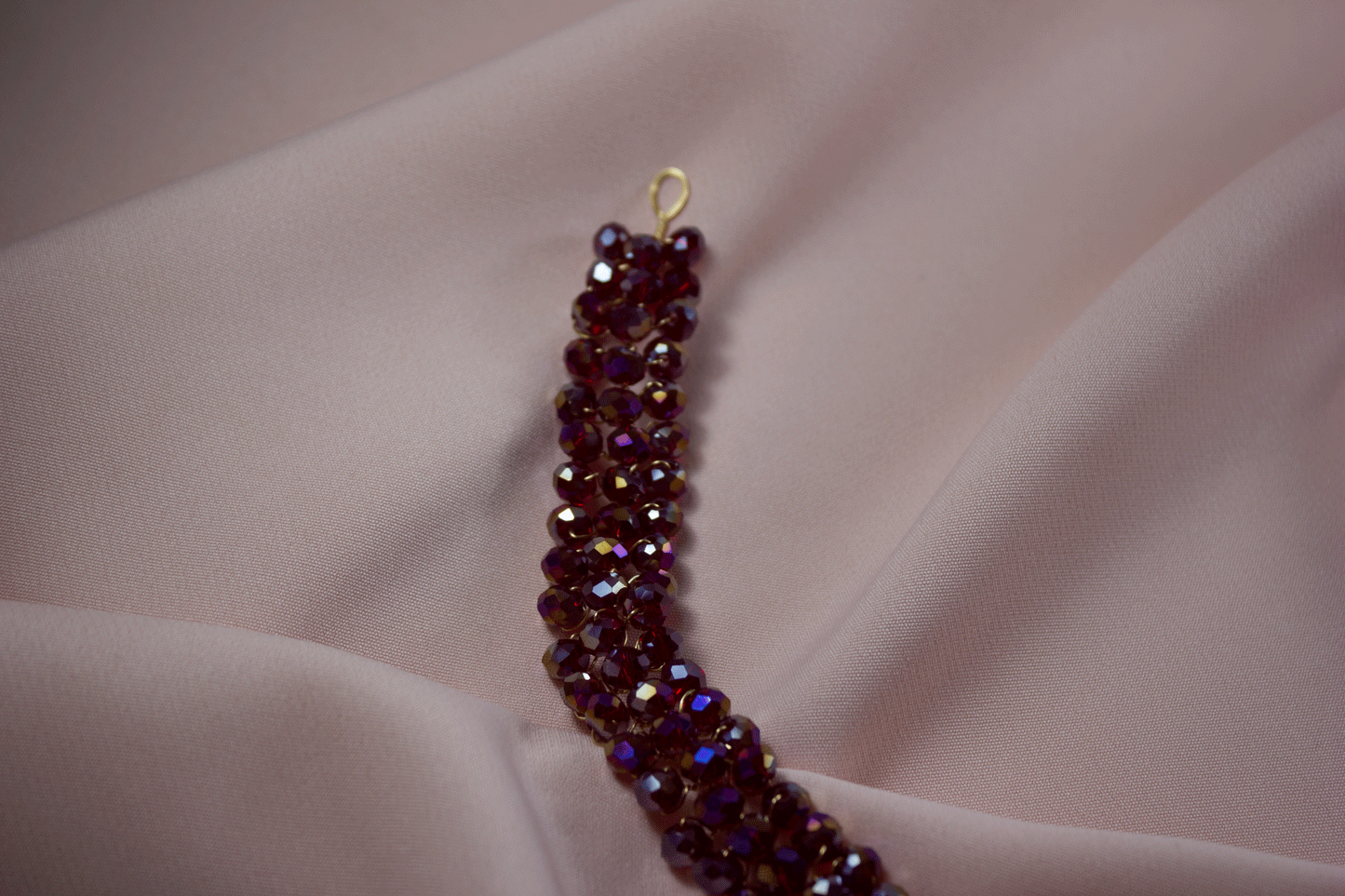 Bordeaux pearl headband