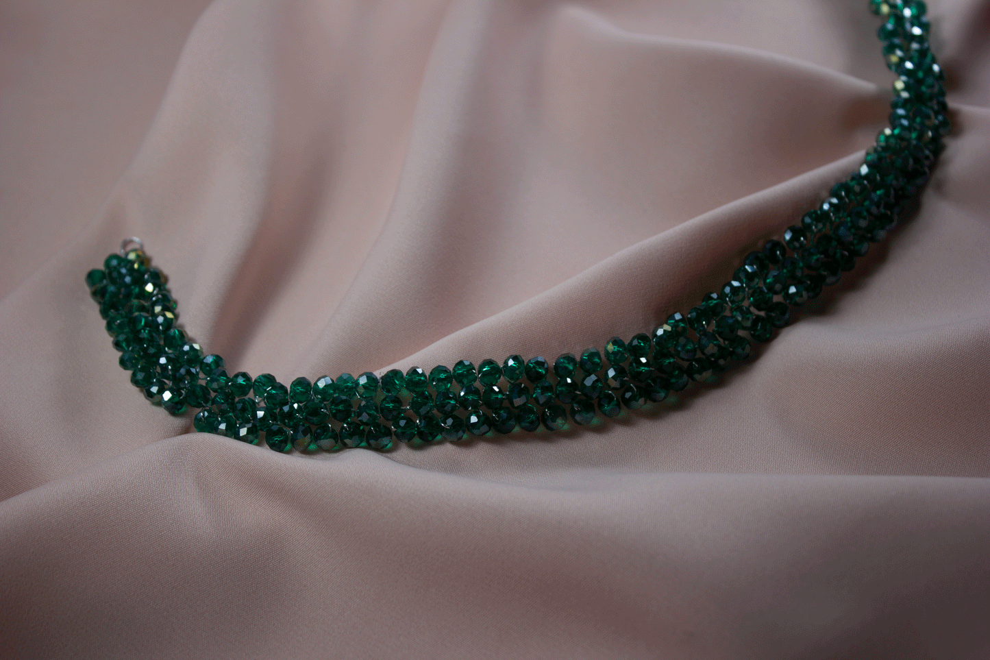 Groene Parel haarband