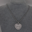 Personalized heart necklace