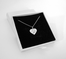 Personalized heart initial necklace