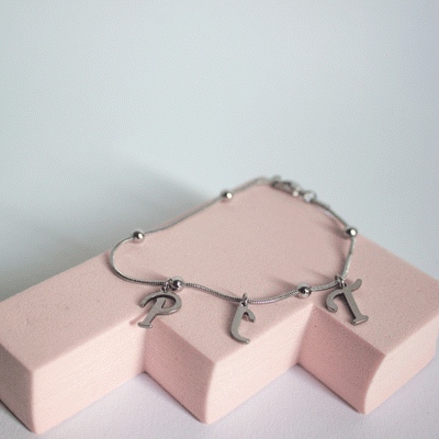 Gepersonaliseerde letter armband