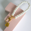 Personalized pearl keychain