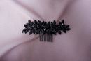 Silver bridal hair comb