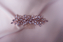 Silver bridal hair comb