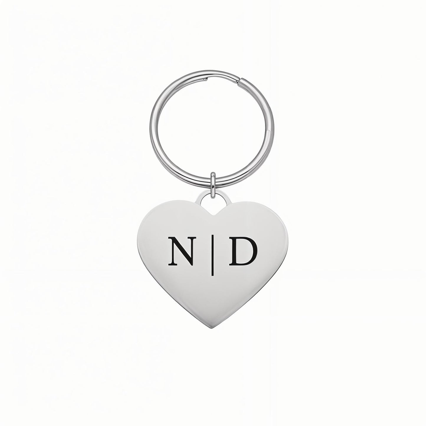 Sleutelhanger hart gepersonaliseerd