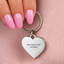 Sleutelhanger hart gepersonaliseerd
