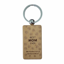 Best mom ever gepersonaliseerde sleutelhanger