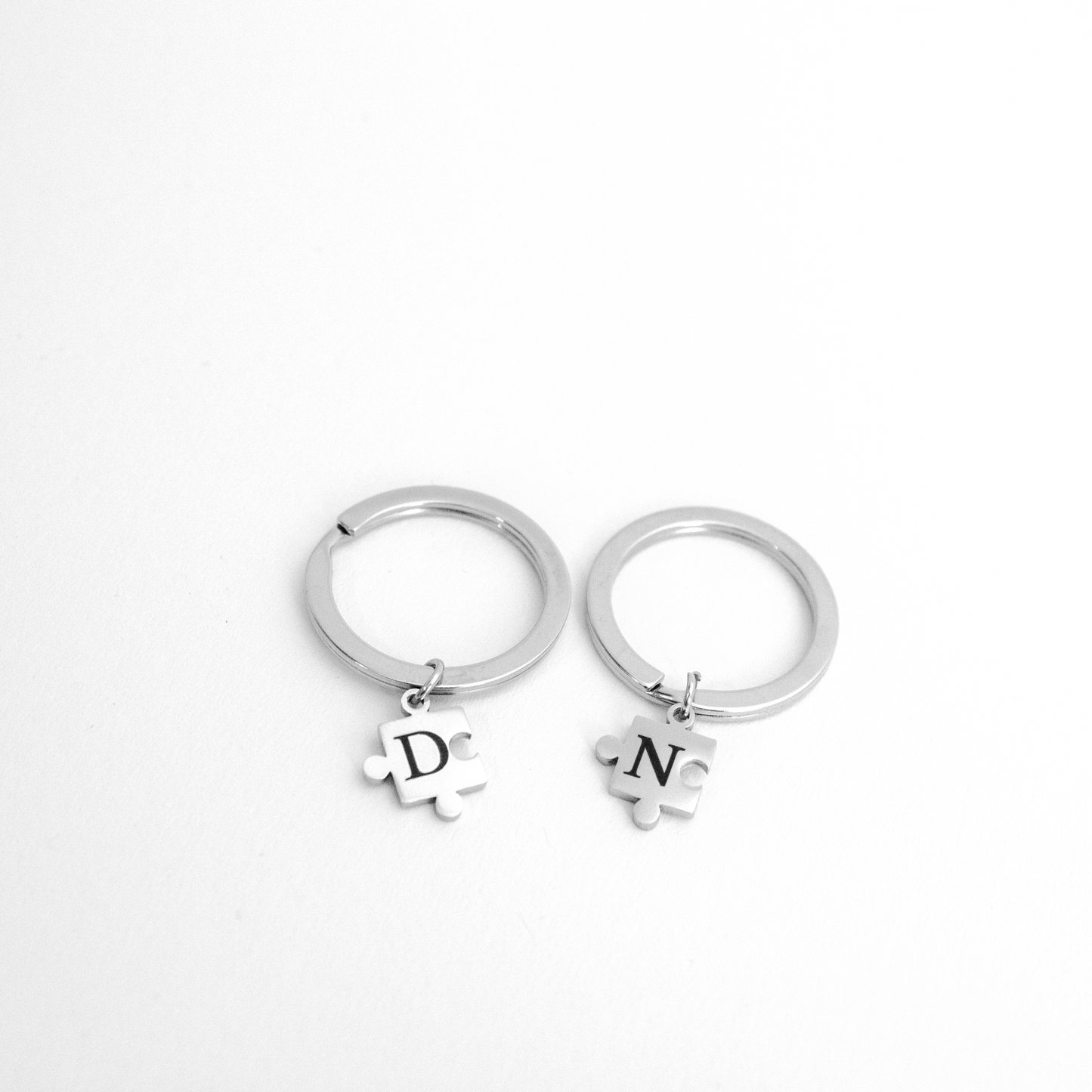 Koppel sleutelhanger gepersonaliseerd puzzel