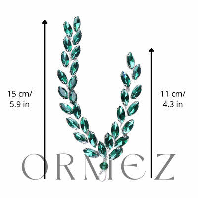 Kylah haarsieraad groen