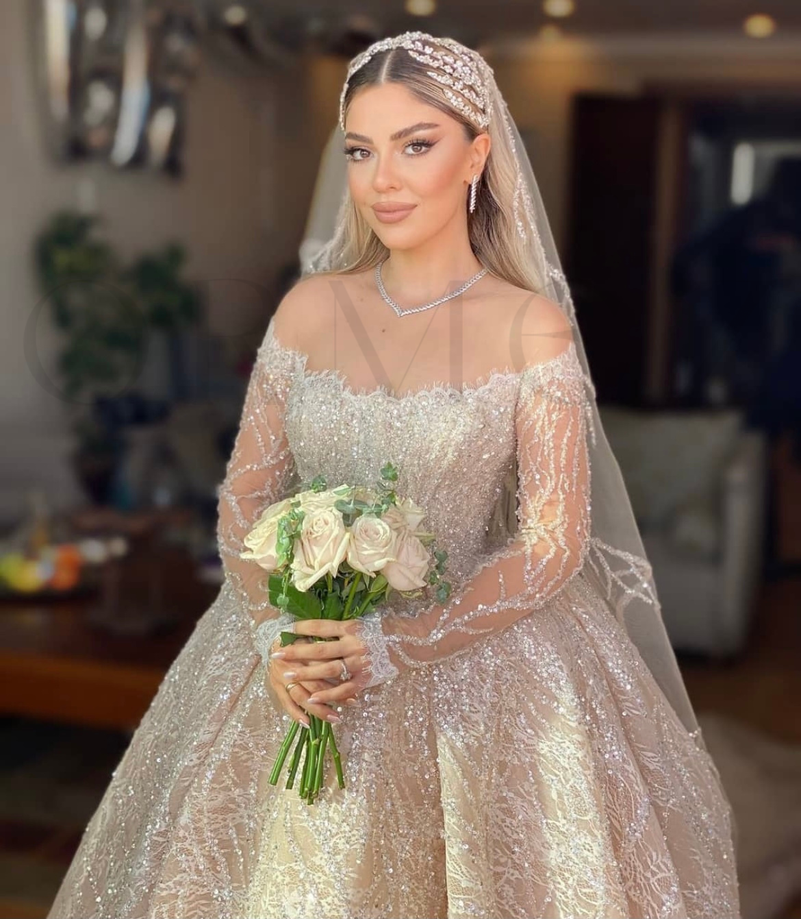 Leora silver hair accessory