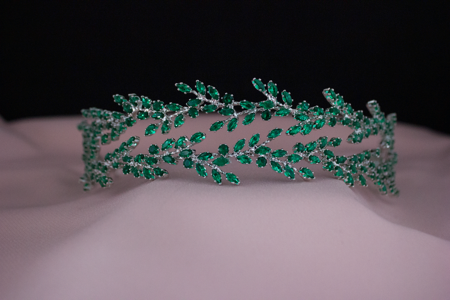 Alma zilveren haarband bruids haaraccessoires