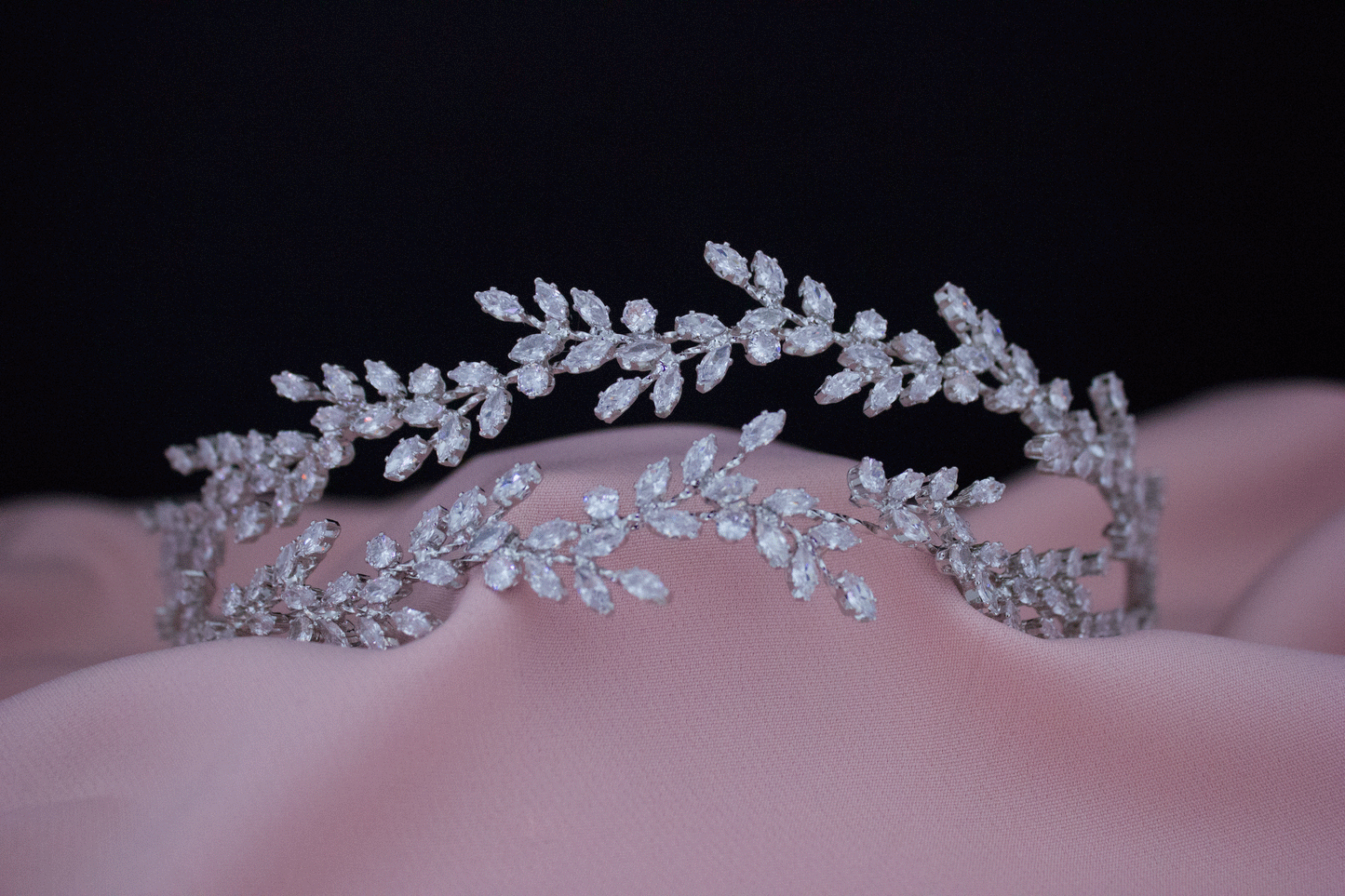 Alma zilveren haarband bruids haaraccessoires