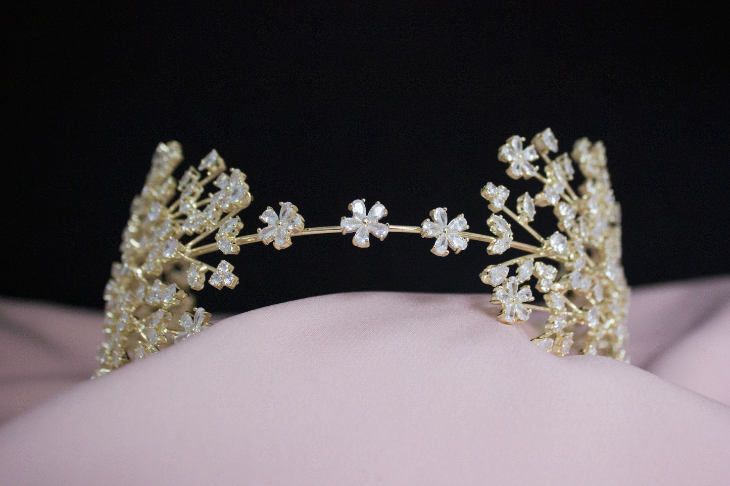 Amelie Tiara Braut Haarschmuck Haarschmuck