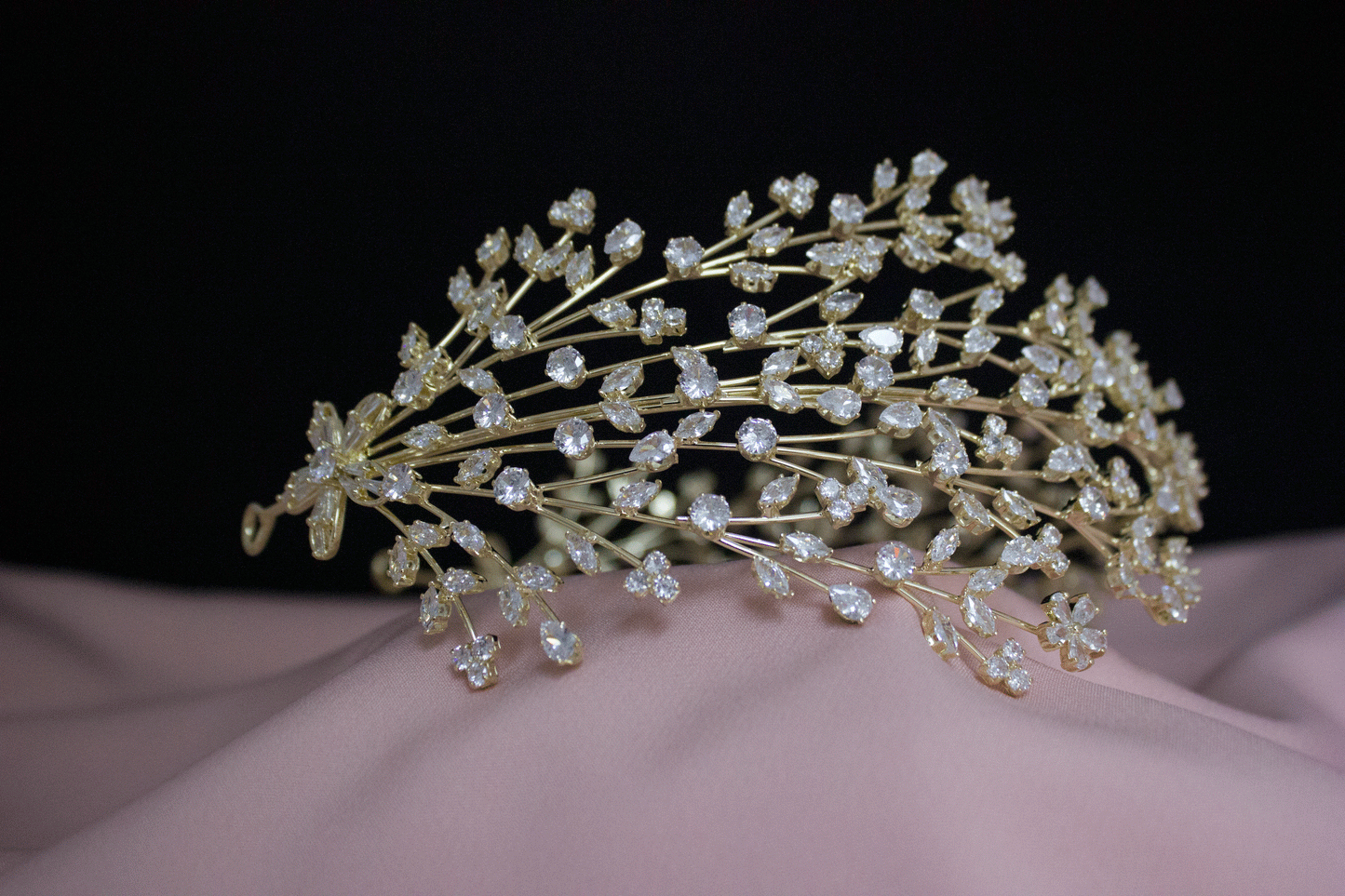 Amelie Tiara Braut Haarschmuck Haarschmuck