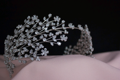 Amelie Tiara Braut Haarschmuck Haarschmuck