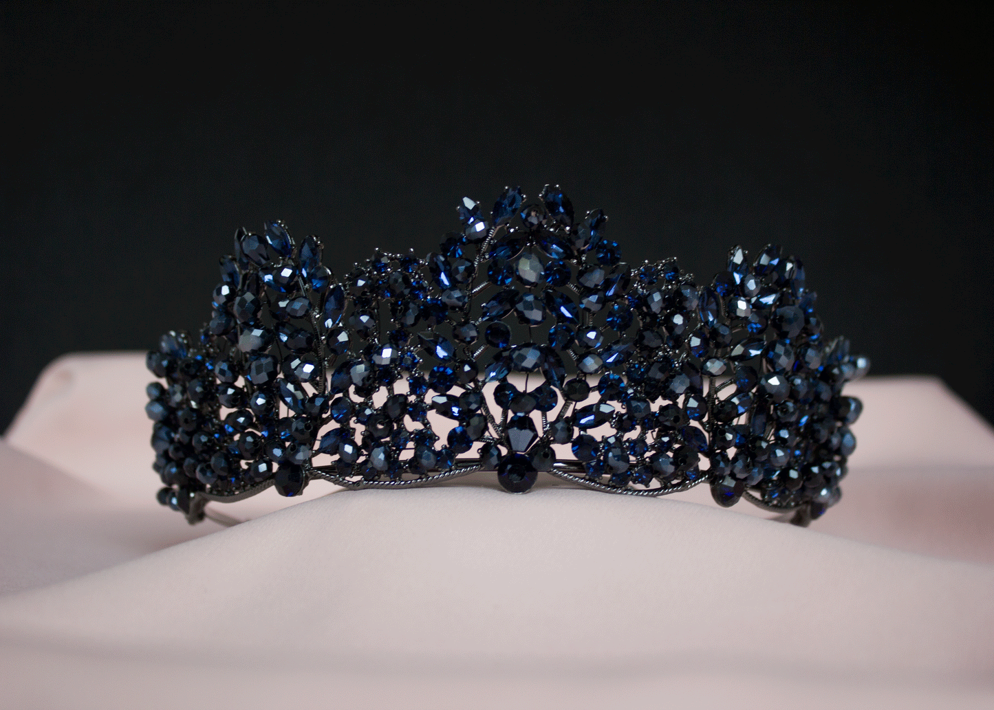 Blaue Brautkrone Tiara