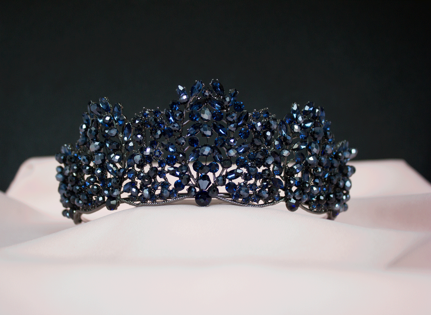 Blaue Brautkrone Tiara