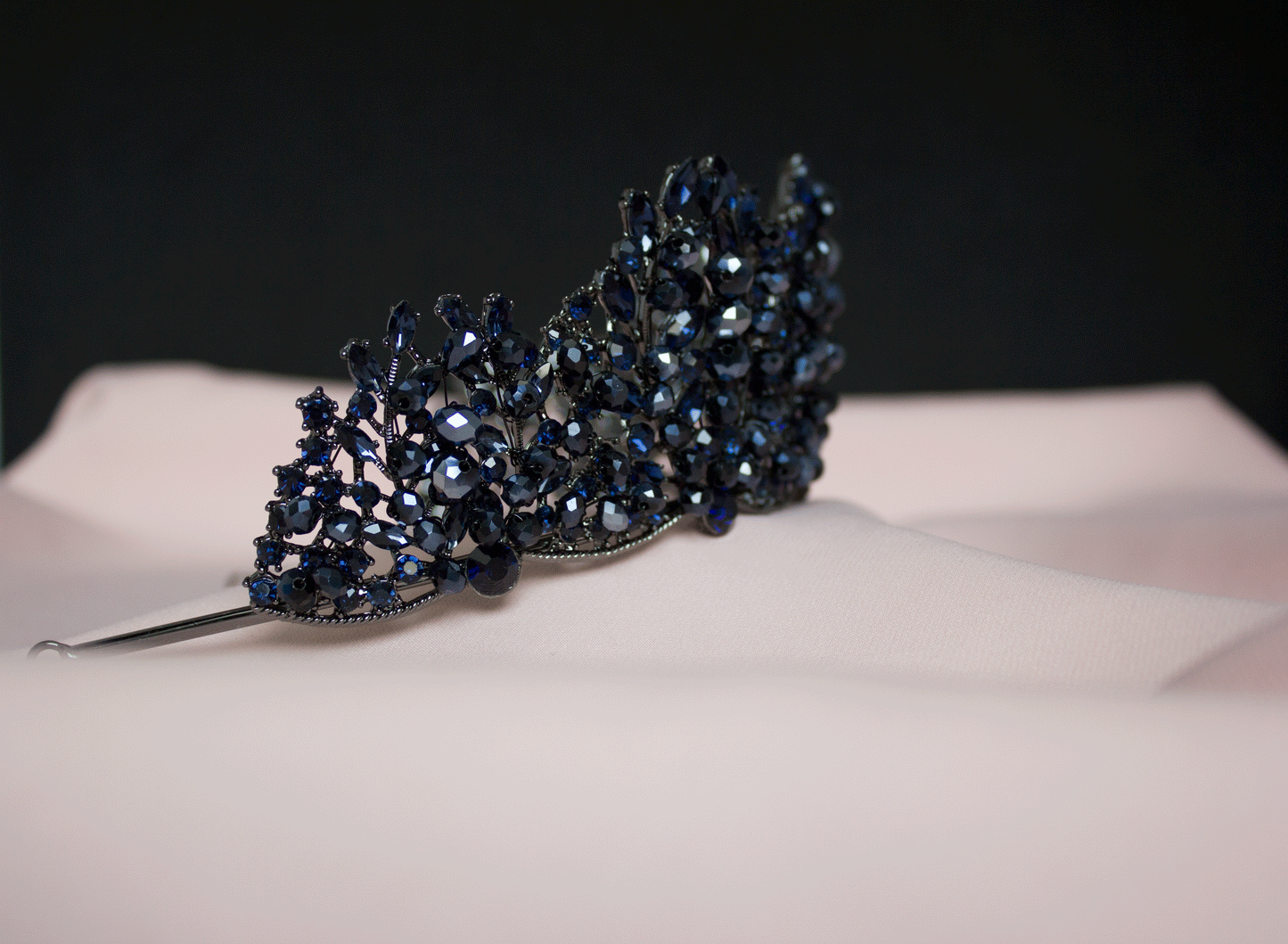 Blaue Brautkrone Tiara