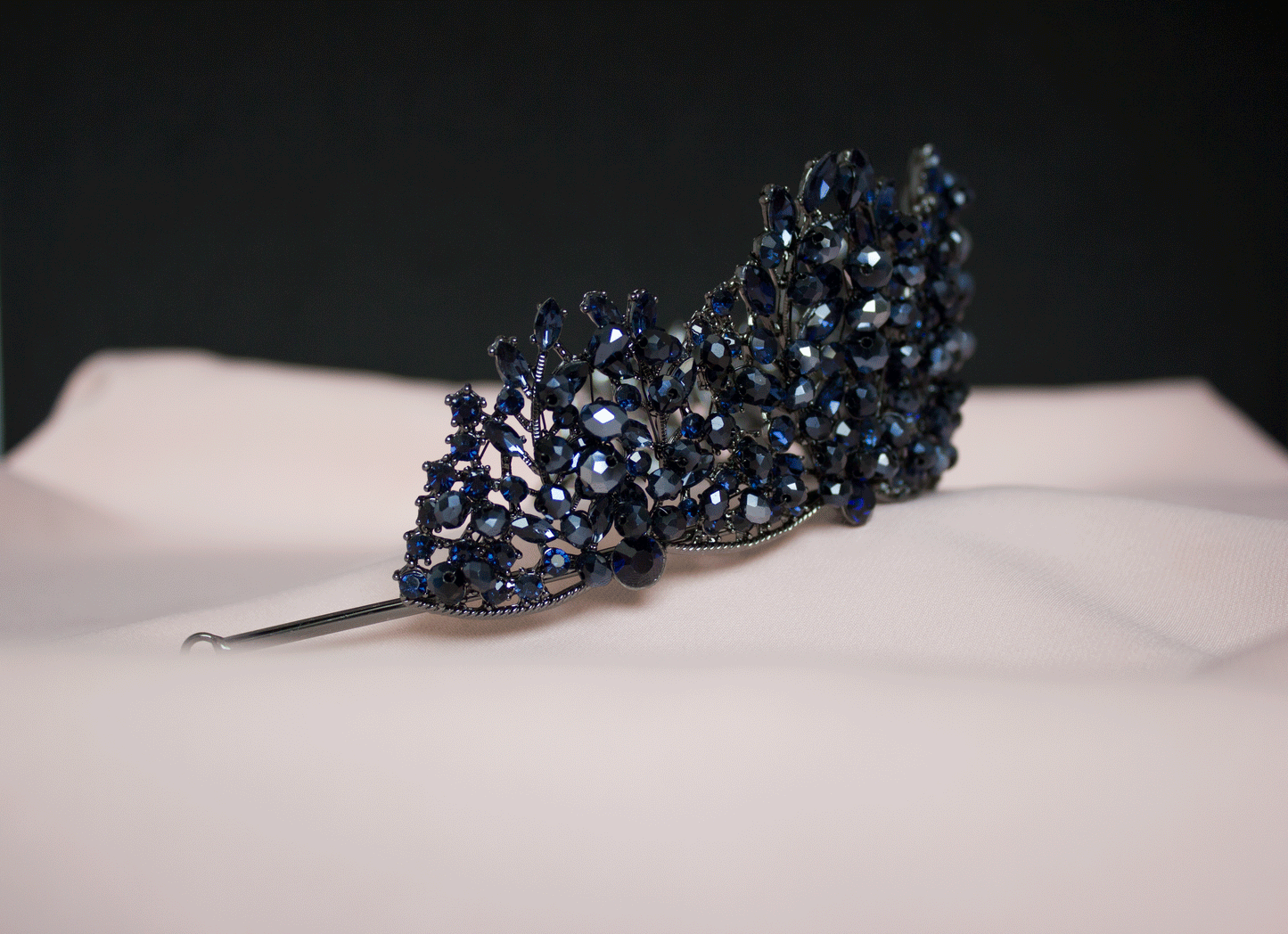 Blaue Brautkrone Tiara