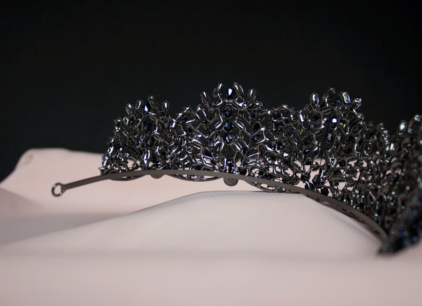 Blaue Brautkrone Tiara