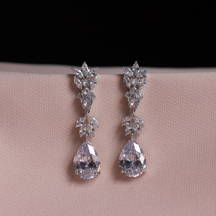 Almira bridal earrings