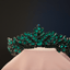 Beau grüner Tiara-Brauthaarschmuck