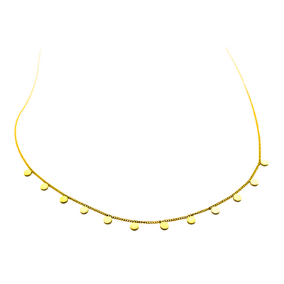 Goldfarbene Charm-Halskette