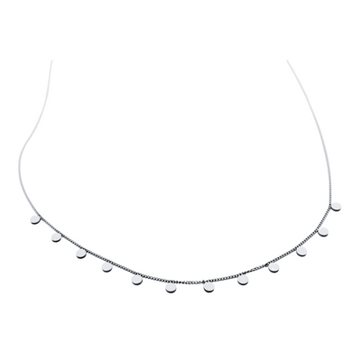 Silberfarbene Charm-Halskette